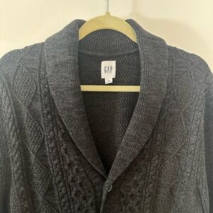 GAP Black Knit Cardigan Men’s